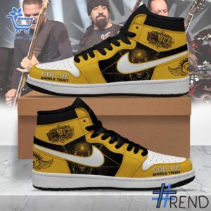 Styled look featuring Volbeat God of Angels Trust Air Jordan High Top Shoes for everyday wear