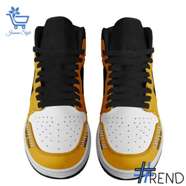 Styled look featuring Volbeat God of Angels Trust Air Jordan High Top Shoes for everyday wear