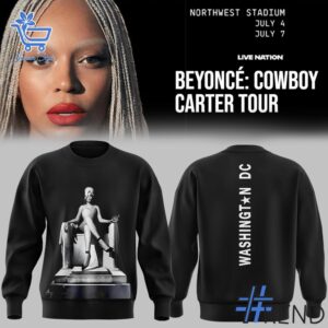 Side view of Washington Commanders Beyonce Cowboy Carter Tour Shirt showcasing iconic low-top silhouette.