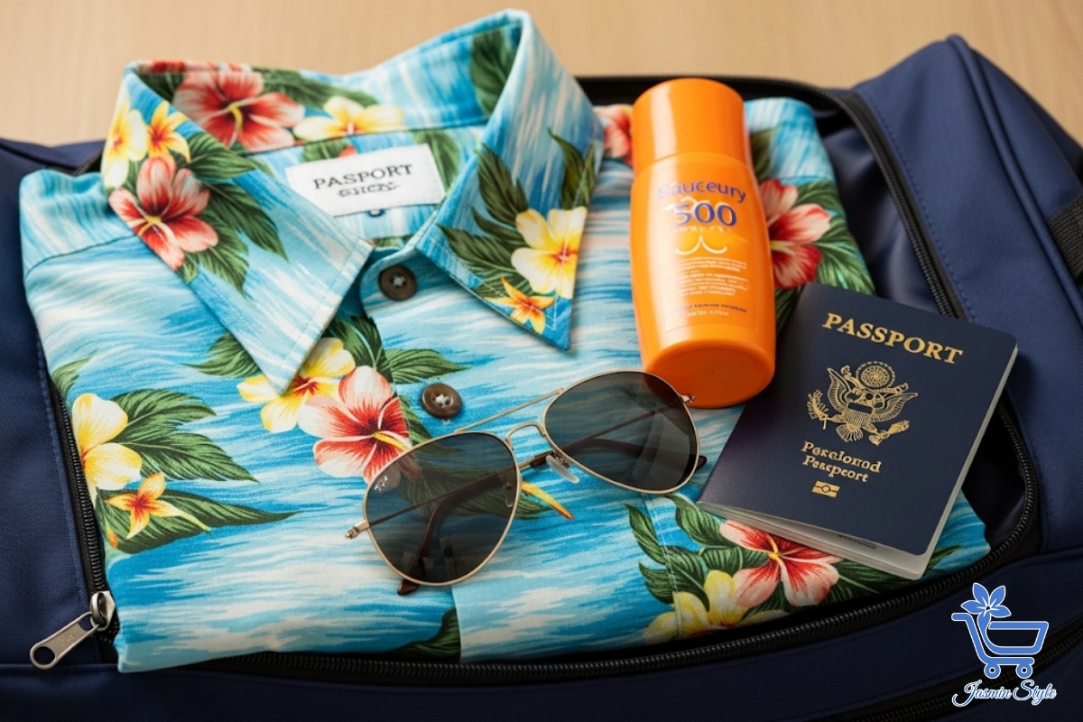 Wrinkle-resistant and travel-ready, polyester Hawaiian shirts are built for convenience and durability.