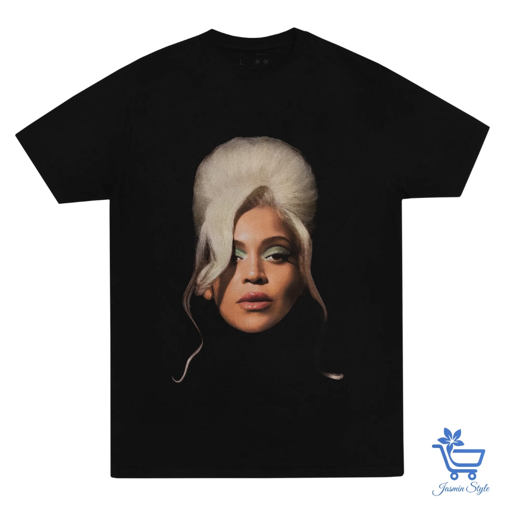 What T Shirt Did Beyoncé Wear Bold and iconic—this striking T-shirt featuring Beyoncé’s retro-glam portrait channels fierce individuality and high-fashion attitude.