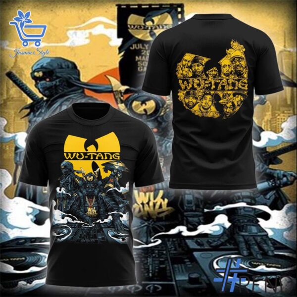 Close-up of the 1 Wu Tang Concert Poster For New York Shirt showing detailed design and vibrant colors.