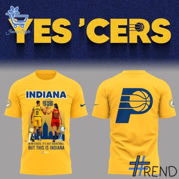 Yes Cers This is Indiana Basketball Shirt design displayed on high-quality clothing fabric