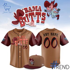 Premium quality 1 2025 Bama Butts custom Baseball Jersey with a modern, versatile look