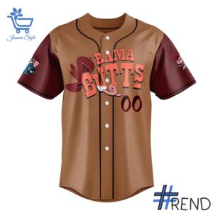 Premium quality 2 2025 Bama Butts custom Baseball Jersey with a modern, versatile look