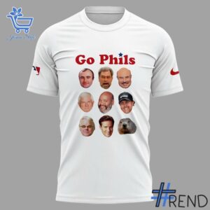 2 2025 Go Phils Philadelphia Phillies T Shirt designed with a clean aesthetic for everyday wear