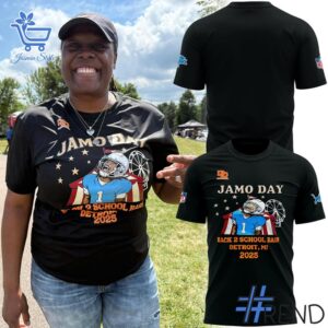 The 1 2025 Jamo Day Detroit Lions Back 2 School T Shirt brings a timeless classic into today’s style