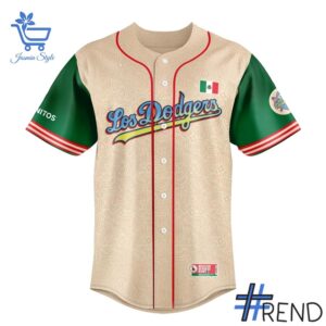 The 2 2025 Los Angeles Dodgers Mexican Heritage Night Jersey delivers iconic streetwear energy.