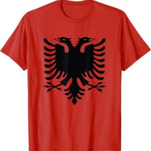 Albania Flag Emblem Shirt featuring a bold design for everyday confidence.