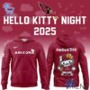 The 1 Arizona Cardinals Hello Kitty 2025 Hoodie delivers iconic streetwear energy.