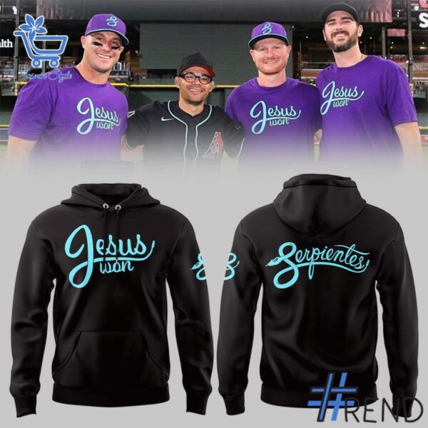 2 Arizona Diamondbacks Jesus Won Shirt Hoodie designed with a clean aesthetic for everyday wear