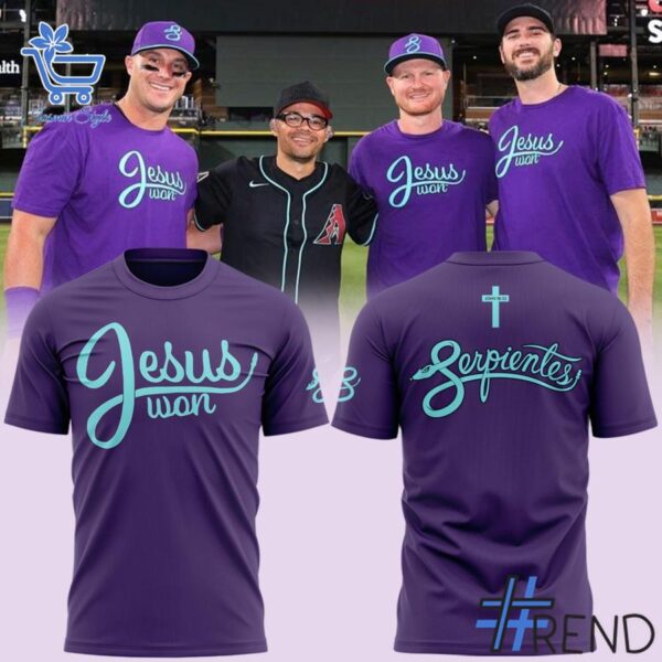 4 Arizona Diamondbacks Jesus Won Shirt Hoodie designed with a clean aesthetic for everyday wear