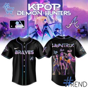 From casual to standout — 1 Atlanta Braves KPop Demon Hunters Baseball Jersey says it all.