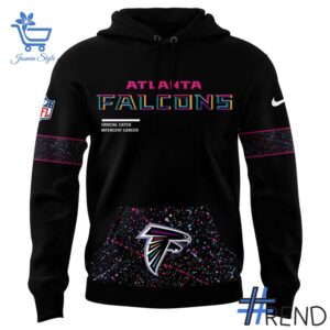 The 2 Atlanta Falcons 2025 NFL Crucial Catch Hoodie brings a timeless classic into today’s style