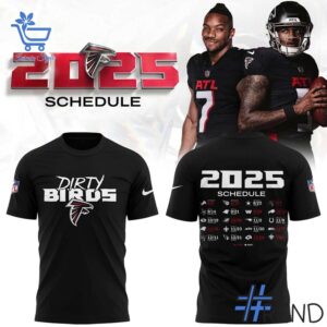2 Atlanta Falcons 2025 schedule Dirty Birds Shirt designed with a clean aesthetic for everyday wear