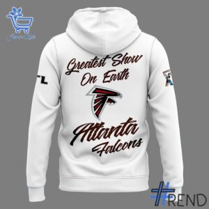 3 Atlanta Falcons Chris Brown Breezy Bowl XX White Hoodie designed with a clean aesthetic for everyday wear