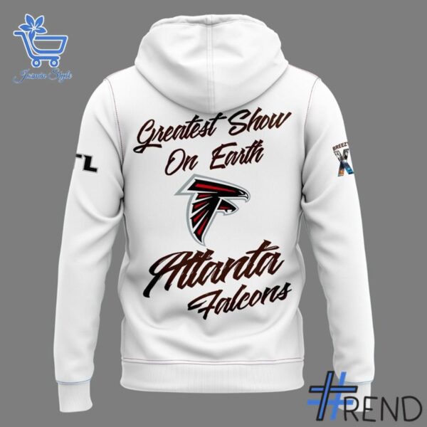 3 Atlanta Falcons Chris Brown Breezy Bowl XX White Hoodie designed with a clean aesthetic for everyday wear