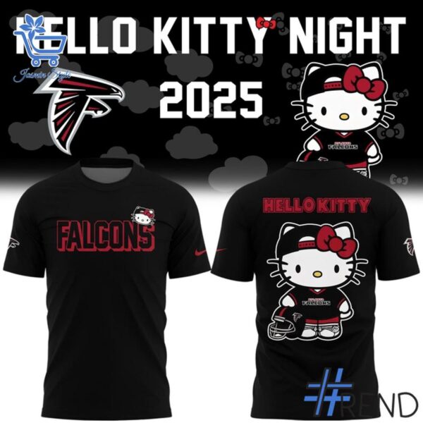 The 2 Atlanta Falcons Hello Kitty 2025 Hoodie delivers iconic streetwear energy.