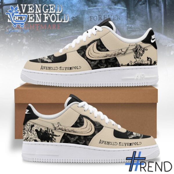 1 Avenged Sevenfold Air Force Shoes designed with a clean aesthetic for everyday wear
