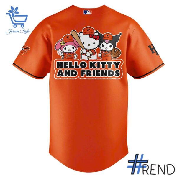 Premium Baltimore Orioles Hello Kitty friends Baseball Jersey designed for a modern, versatile style.