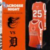 Level up your look with the bold style of 1 Baltimore Orioles x 2025 Lacrosse Night Basketball Jersey.