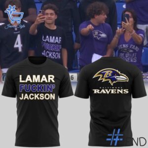 Premium 1 Baltimore Ravens Lamar Fuckin Jackson Shirt built for comfort and a modern lifestyle