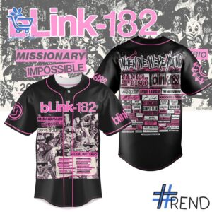 Crafted with care, the 1 Blink 182 Missionary Impossible 2025 Jersey delivers a versatile look and lasting quality.