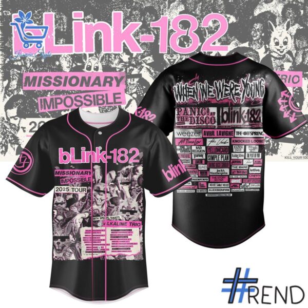 Crafted with care, the 1 Blink 182 Missionary Impossible 2025 Jersey delivers a versatile look and lasting quality.
