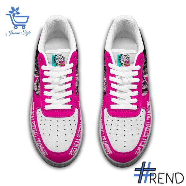 Level up your look with the bold style of 3 Blink 182 Missionary Impossible Air Force Shoes.