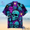 The 1 Blue Purple Skull Halloween Hawaiian Shirt delivers iconic streetwear energy.