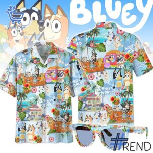 Crafted with care, the 1 Bluey World Hawaiian Shirt delivers a versatile look and lasting quality.