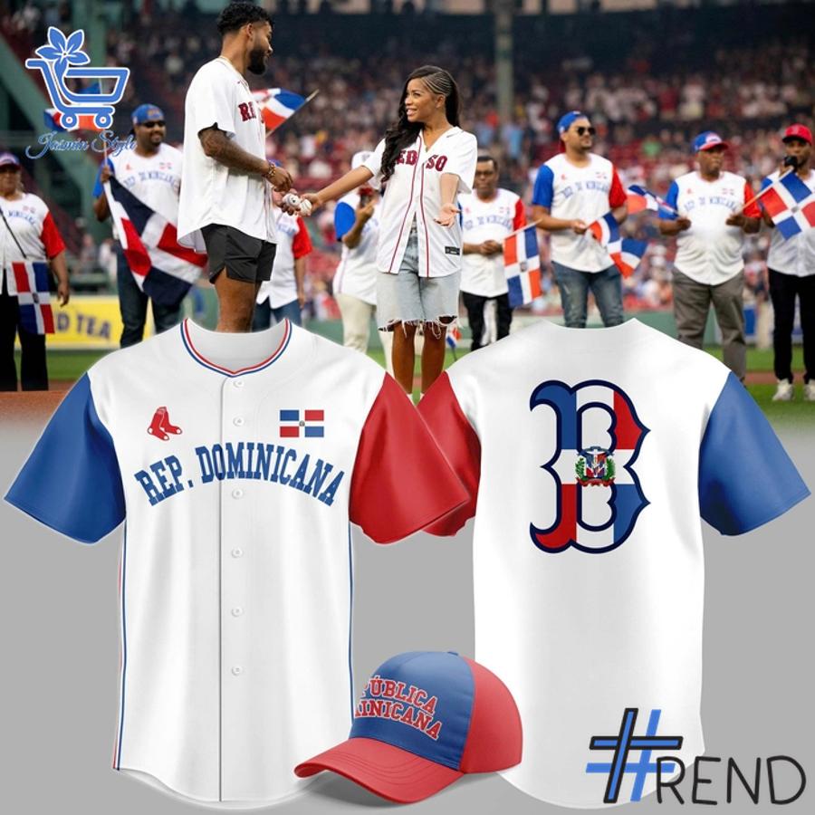 Stylish 1 Boston Red Sox Dominican Republic Celebration Jersey designed for everyday wear and lasting comfort.