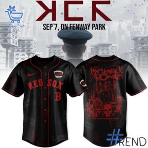 Premium Boston Red Sox Long Live The Black Parade MCR Jersey designed for a modern, versatile style.