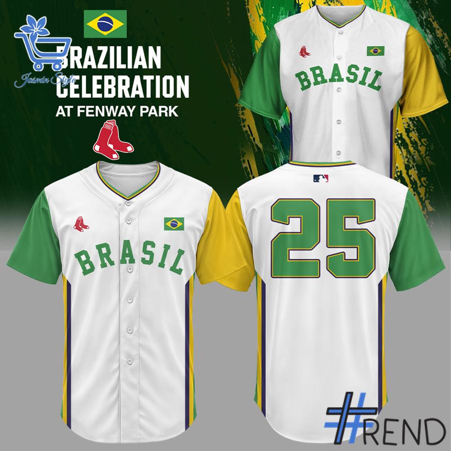 From casual to standout — 1 Brazilian Celebration Boston Red Sox Jersey says it all.