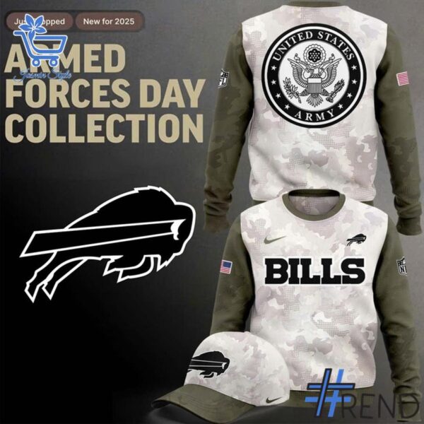 1 Buffalo Bills Armed Forces Day 2025 Sweatshirt designed with a clean aesthetic for everyday wear