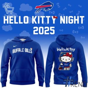 Stylish 1 Buffalo Bills Hello Kitty 2025 Hoodie designed for everyday wear and lasting comfort.