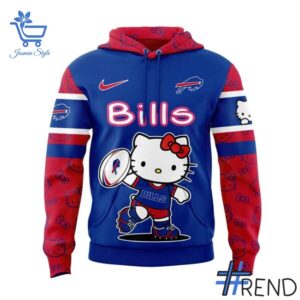 Premium quality 2 Buffalo Bills Hello Kitty Hoodie with a modern, versatile look