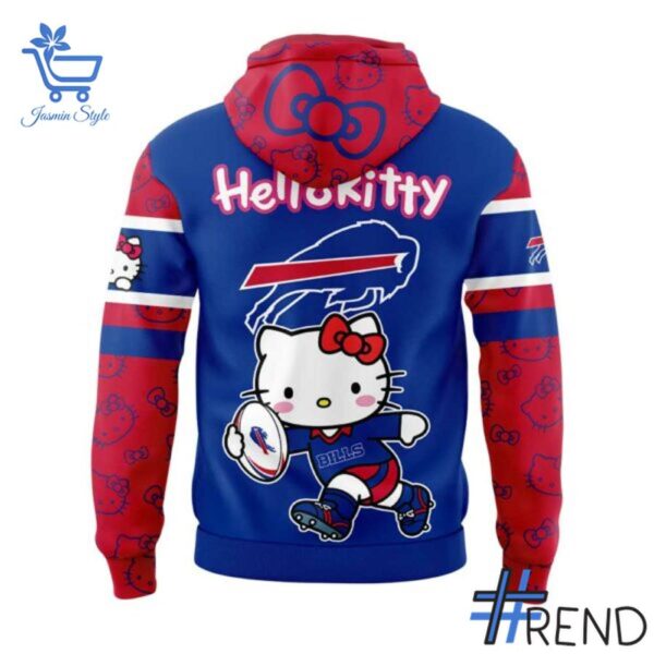 Premium quality 3 Buffalo Bills Hello Kitty Hoodie with a modern, versatile look