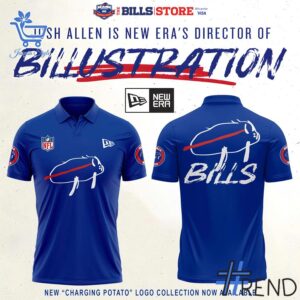 Level up your look with the bold style of 1 Buffalo Bills New Logo Polo Shirt.