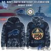 1 Buffalo Bills US Navy 250th Birthday Hoodie designed with a clean aesthetic for everyday wear
