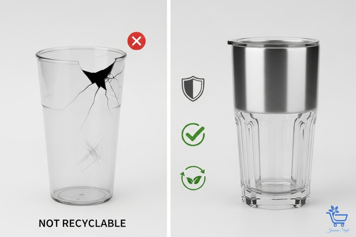 Can Tumblers Be Recycled Choose smart: stainless steel and glass tumblers last longer and are easier to recycle than cheap plastic alternatives.