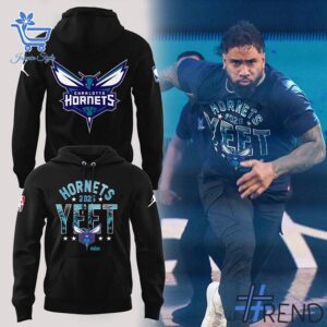 Take every step in comfort with 1 Charlotte Hornets x YEET Hoodie