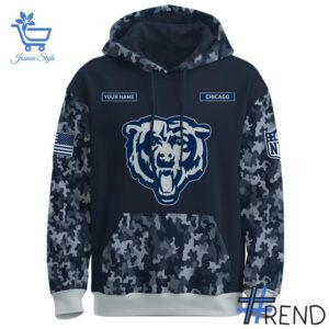 2 Chicago Bears Navy 250th Birthday Hoodie designed with a clean aesthetic for everyday wear