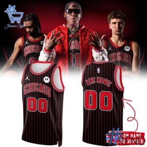 1 Chicago Bulls2025 26 Statement Edition Uniform Basketball Jersey featuring a bold design for everyday confidence.