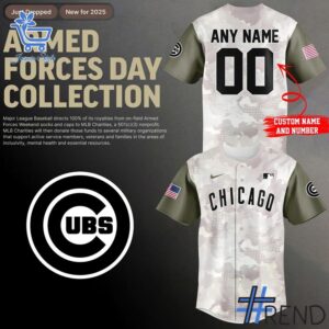 1 Chicago Cubs 2025 Armed Forces Day Baseball Jersey designed with a clean aesthetic for everyday wear