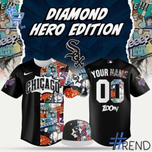 High-quality 1 Chicago White Sox 2025 MLB Diamond Hero Jersey featuring a stylish design for a standout look.