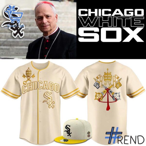 High-quality 1 Chicago White Sox 2025 Vatican City Connect Jersey featuring a stylish design for a standout look.