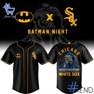 High-quality 1 Chicago White Sox Batman Baseball Jersey featuring a stylish design for a standout look.