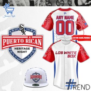 Premium Chicago White Sox Puerto Rican Jersey designed for a modern, versatile style.