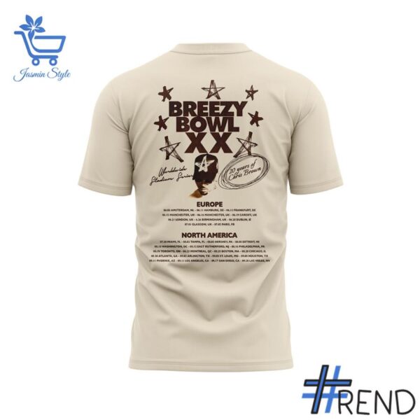 From casual to standout — 3 Chris Brown BREEZY BOWL XX PREGAME T shirt says it all.